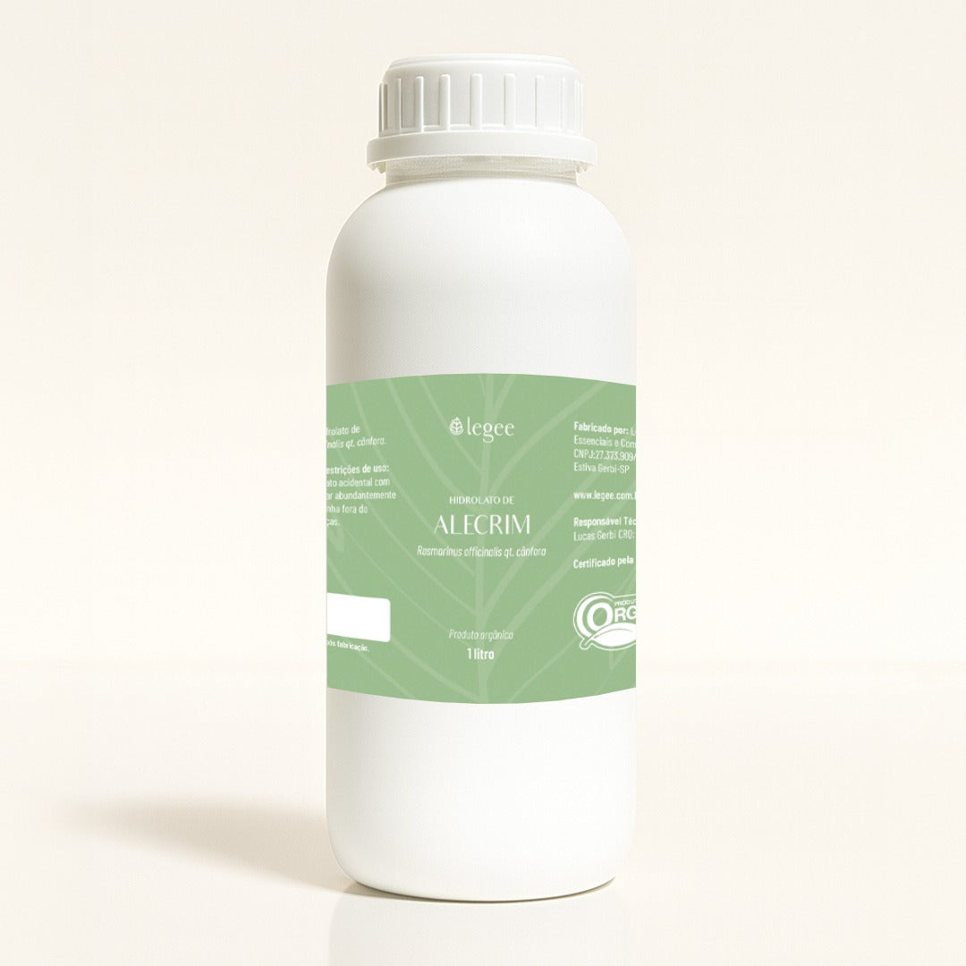 Hidrolato de Alecrim (Rosmarinus officinalis QT Cânfora) ORGÂNICO - 1L