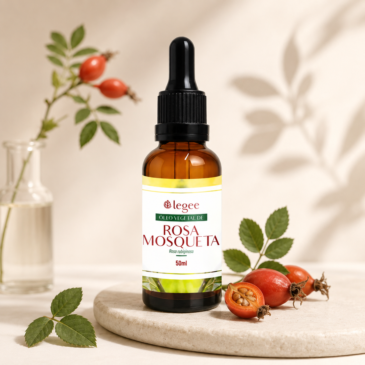 Óleo vegetal de Rosa Mosqueta (Rosa rubiginosa) - 50mL