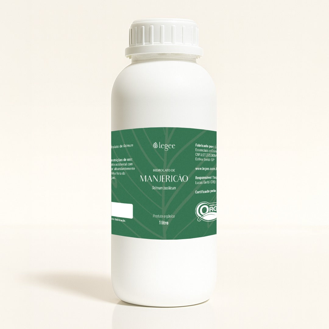 Hidrolato de Manjericão (Ocimum basilicum Qt Linalol) ORGÂNICO - 1L