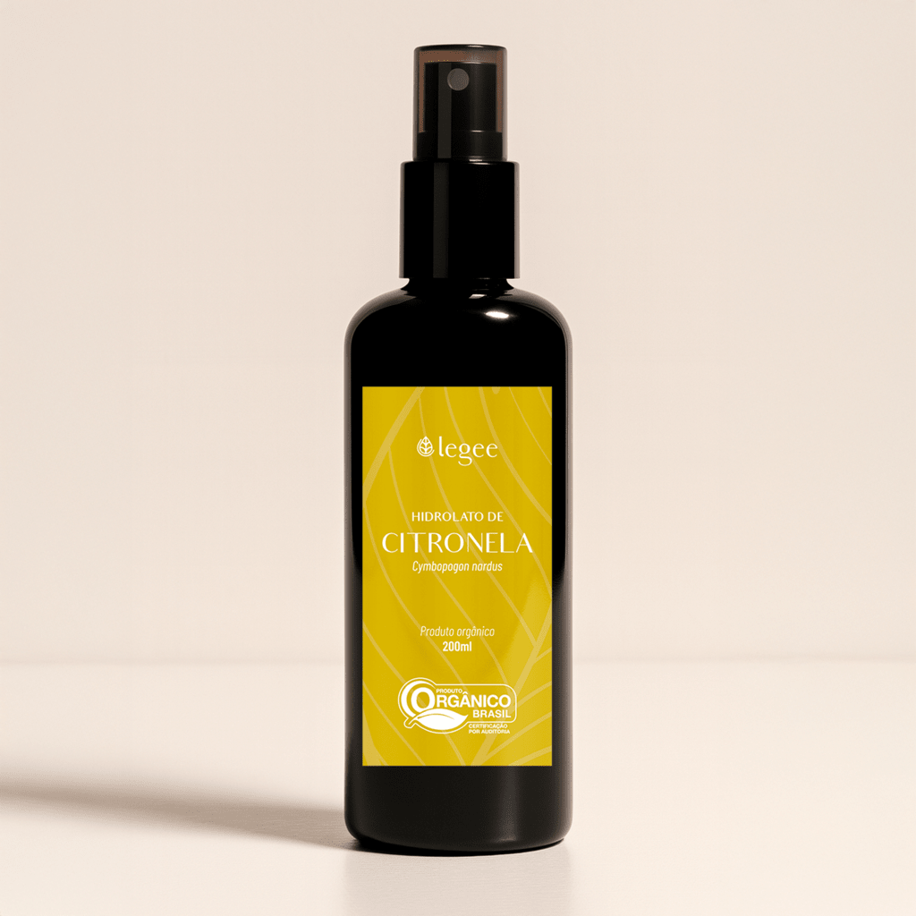 Hidrolato de Citronela (Cymbopogon nardus) ORGÂNICO - 200mL - Legee