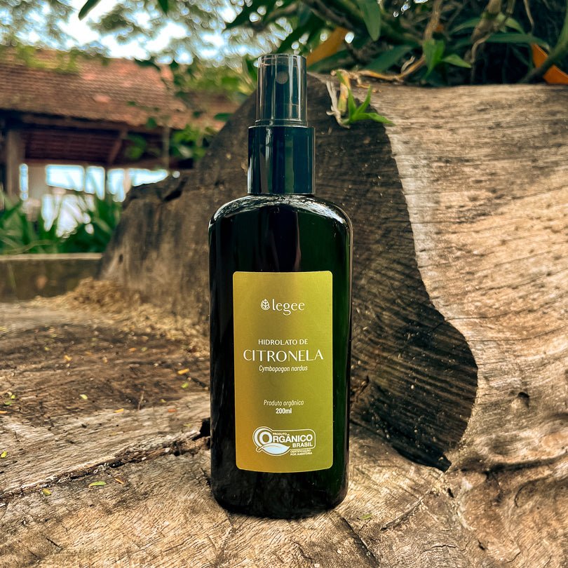 Hidrolato de Citronela (Cymbopogon nardus) ORGÂNICO - 200mL - Legee