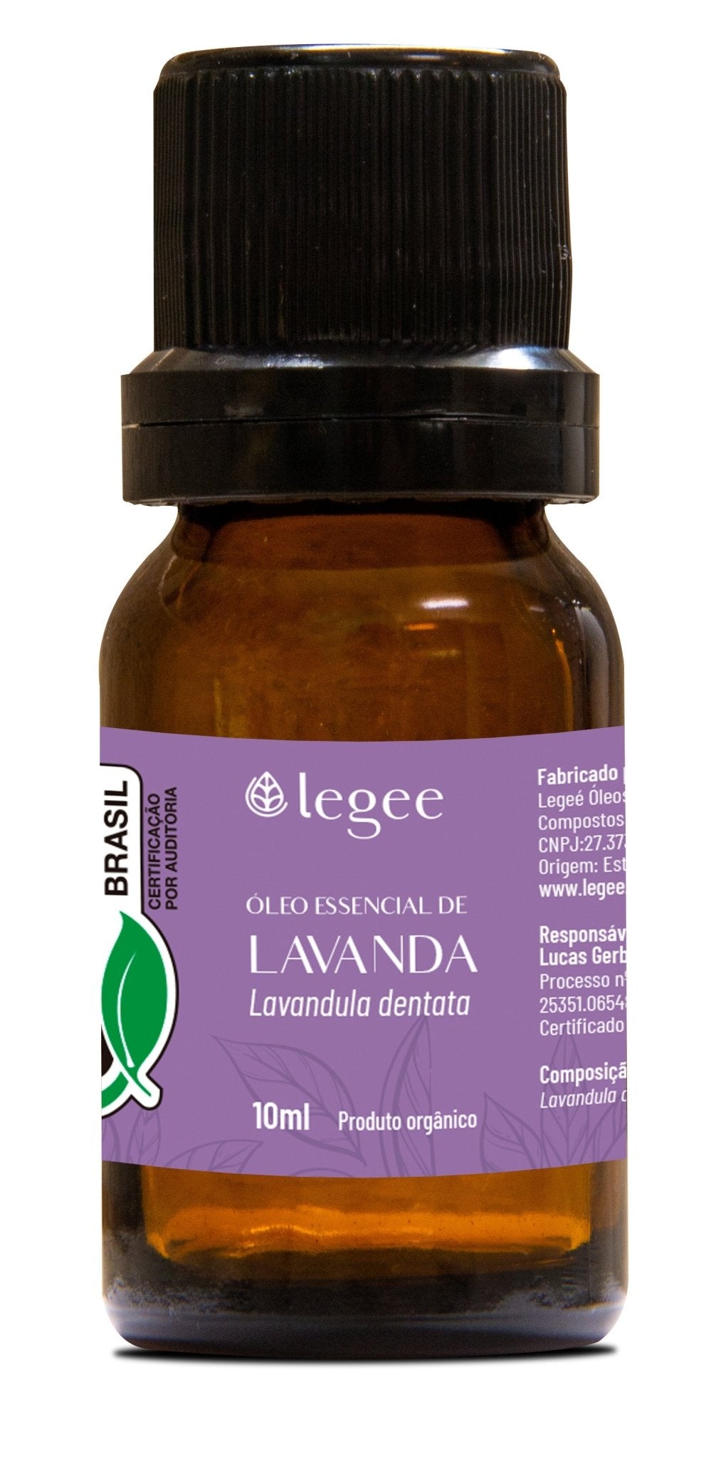 Óleo essencial de Lavanda Brasileira (Lavandula dentata) ORGÂNICO - 10mL - Legee