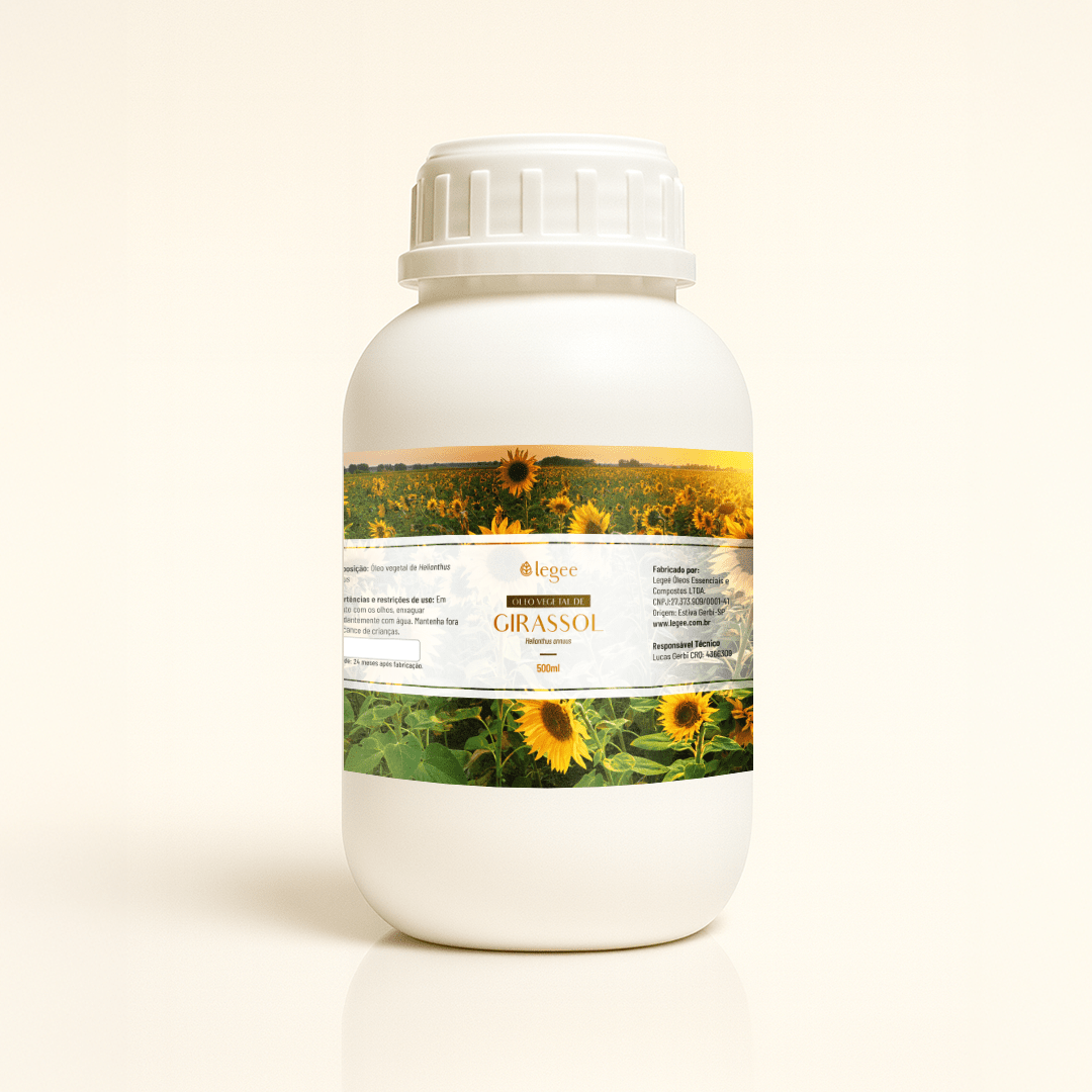 Óleo vegetal de Girassol (Helianthus annuus) - 500mL - Legee