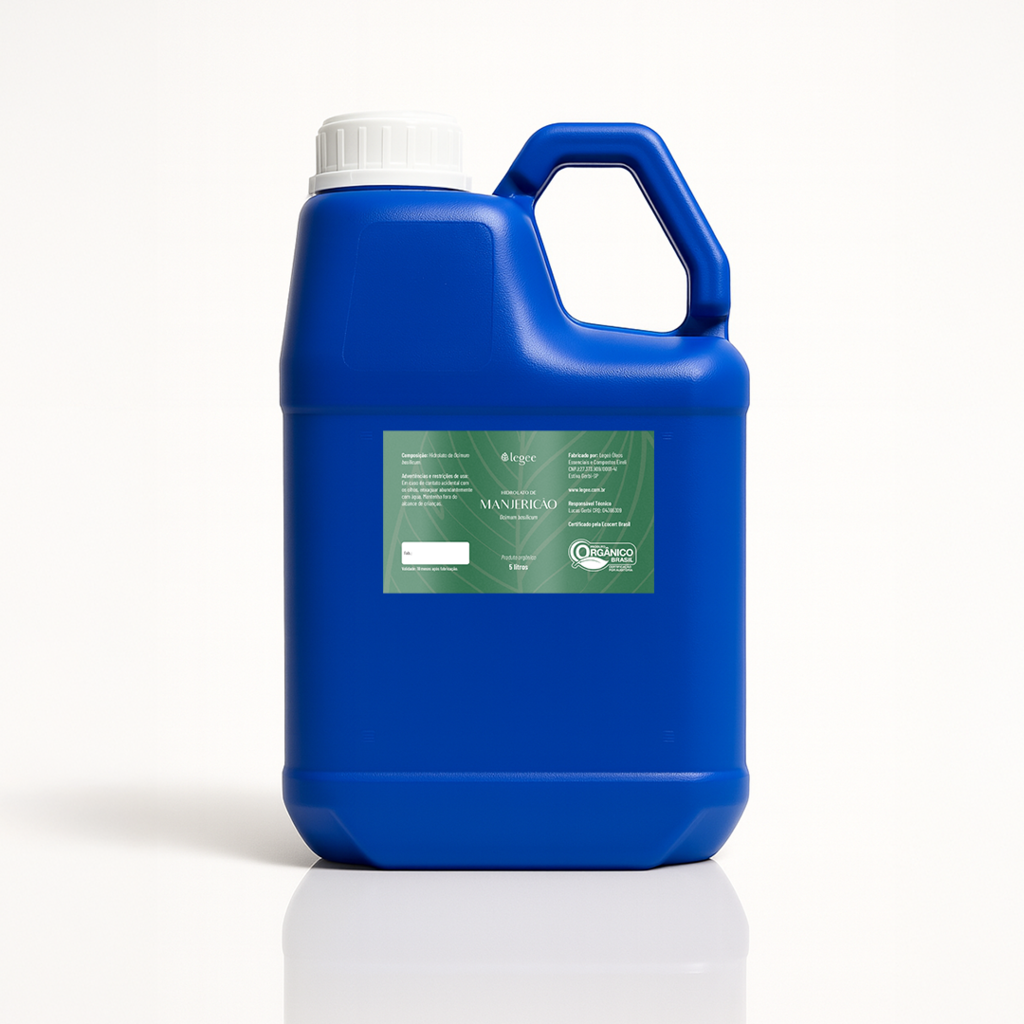 Hidrolato de Manjericão (Ocimum basilicum Qt Linalol) ORGÂNICO - 5L