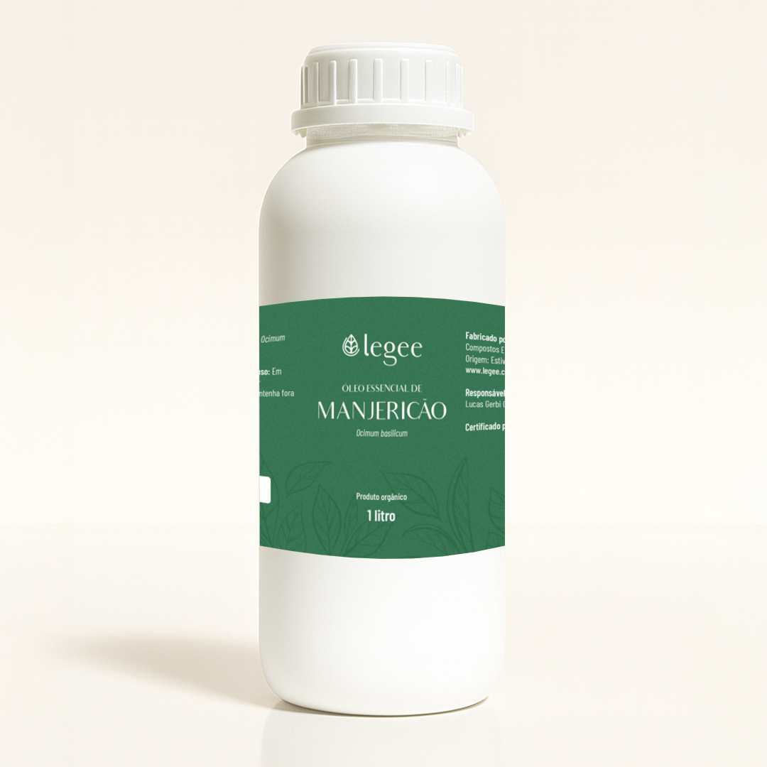 Óleo essencial de Manjericão (Ocimum basilicum Qt Linalol) ORGÂNICO - 1L