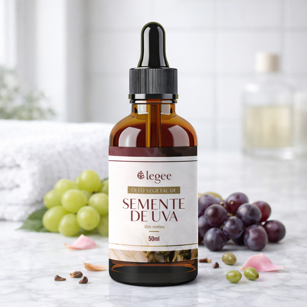 Óleo vegetal de Semente de Uva Orgânico (Vitis vinifera) - 50mL