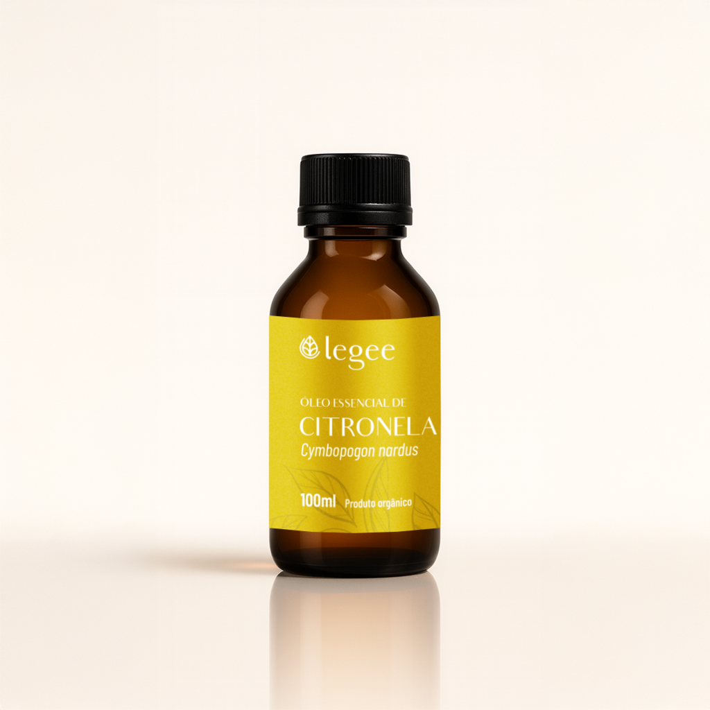 Óleo essencial de Citronela (Cymbopogon nardus) ORGÂNICO - 100mL
