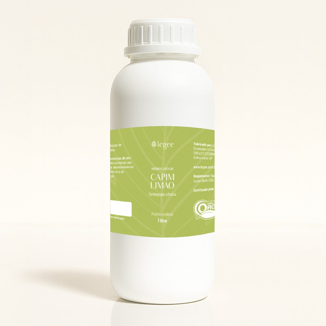 Hidrolato de Capim Limão (Cymbopogon citratus) ORGÂNICO - 1L