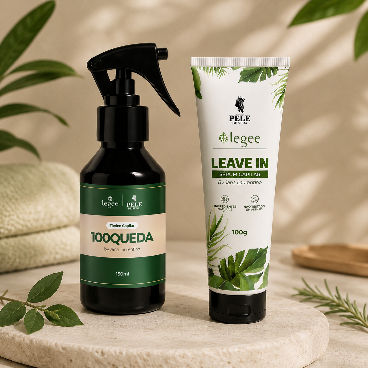 Kit Capilar com 100Queda de 150ml + Leave-In
