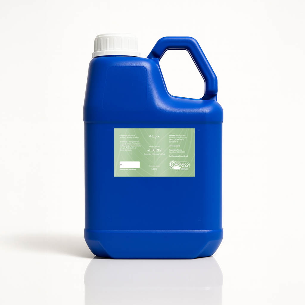 Hidrolato de Alecrim (Rosmarinus officinalis QT Cânfora) ORGÂNICO - 5L