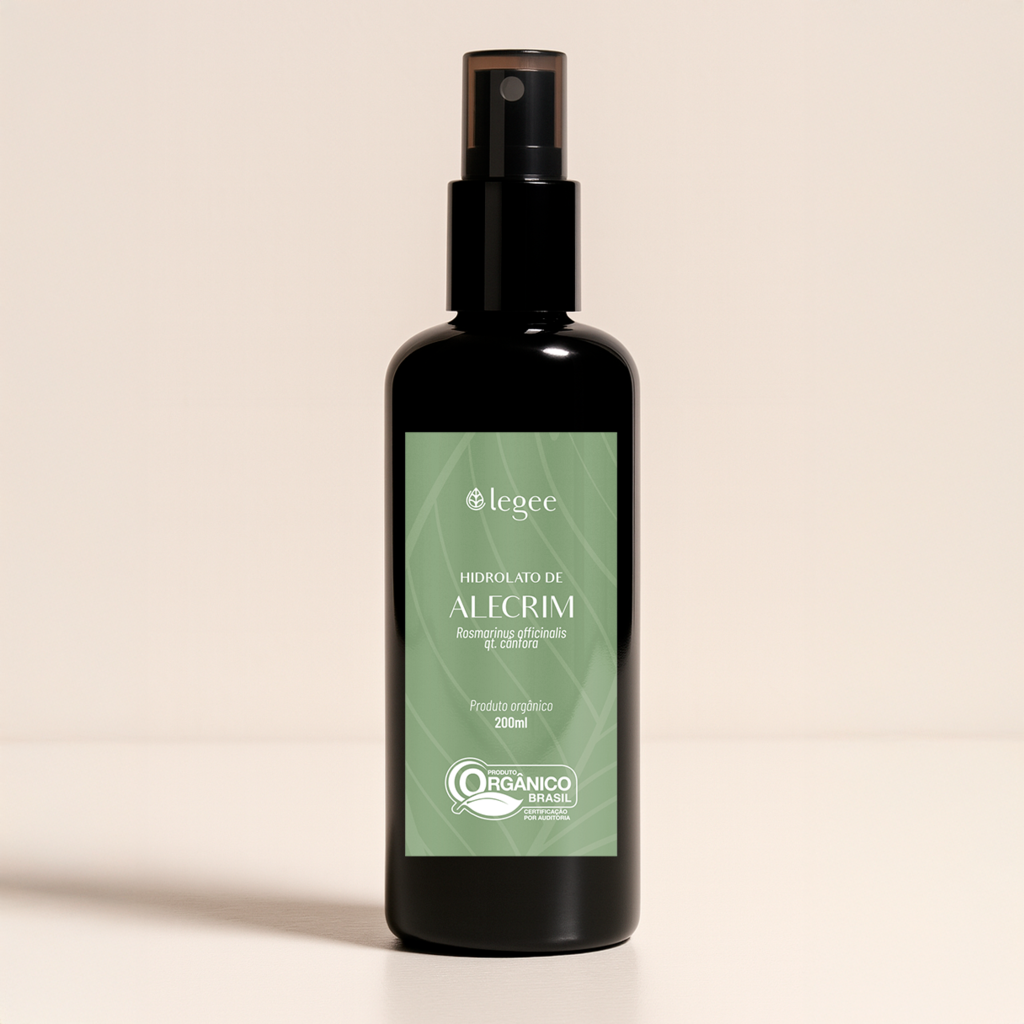 Hidrolato de Alecrim (Rosmarinus officinalis QT Cânfora) ORGÂNICO - 200mL