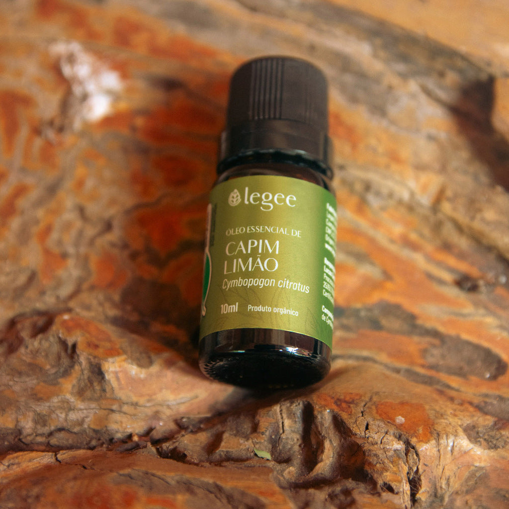 Óleo essencial de Capim Limão (Cymbopogon citratus) ORGÂNICO - 10mL