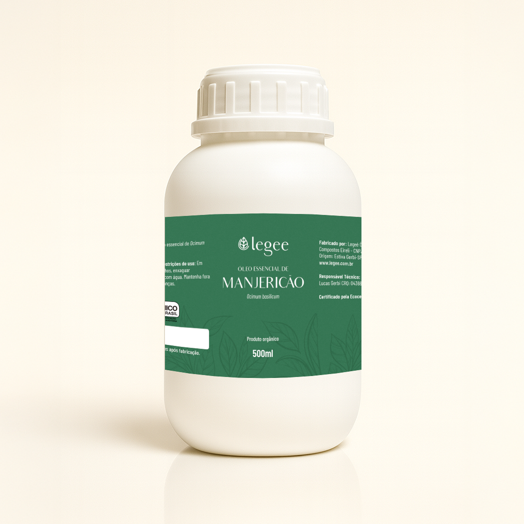 Óleo essencial de Manjericão (Ocimum basilicum Qt Linalol) ORGÂNICO - 500mL