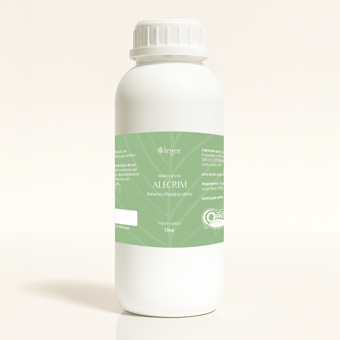 Hidrolato de Alecrim (Rosmarinus officinalis QT Cânfora) ORGÂNICO - Legee