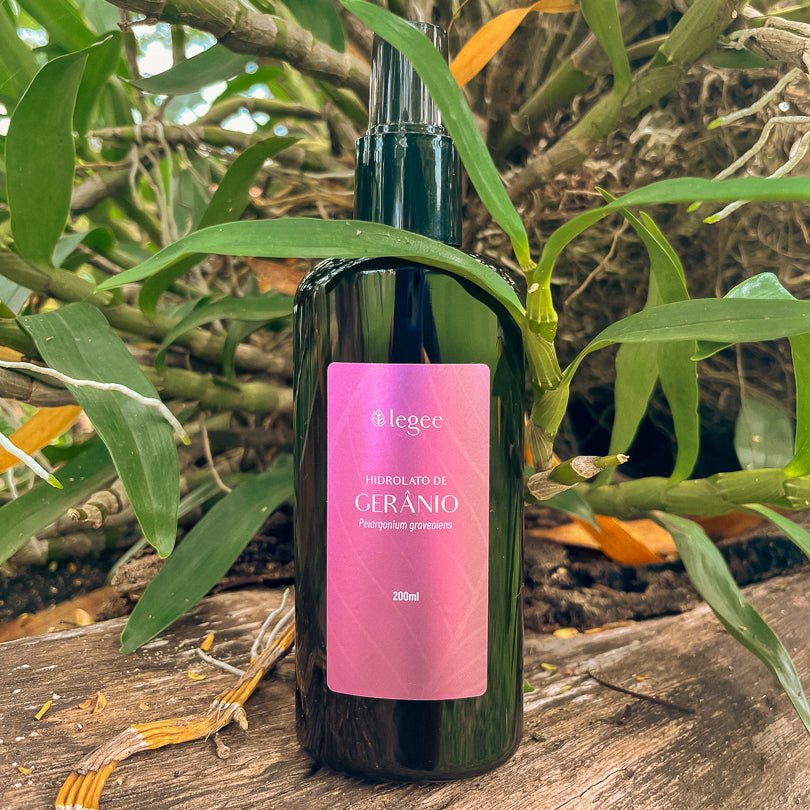 Hidrolato de Gerânio Brasil (Pelargonium graveolens) - 200mL - Legee