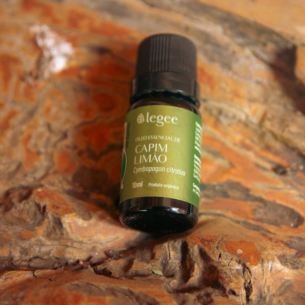 Óleo essencial de Capim Limão (Cymbopogon citratus) ORGÂNICO - 10mL - Legee