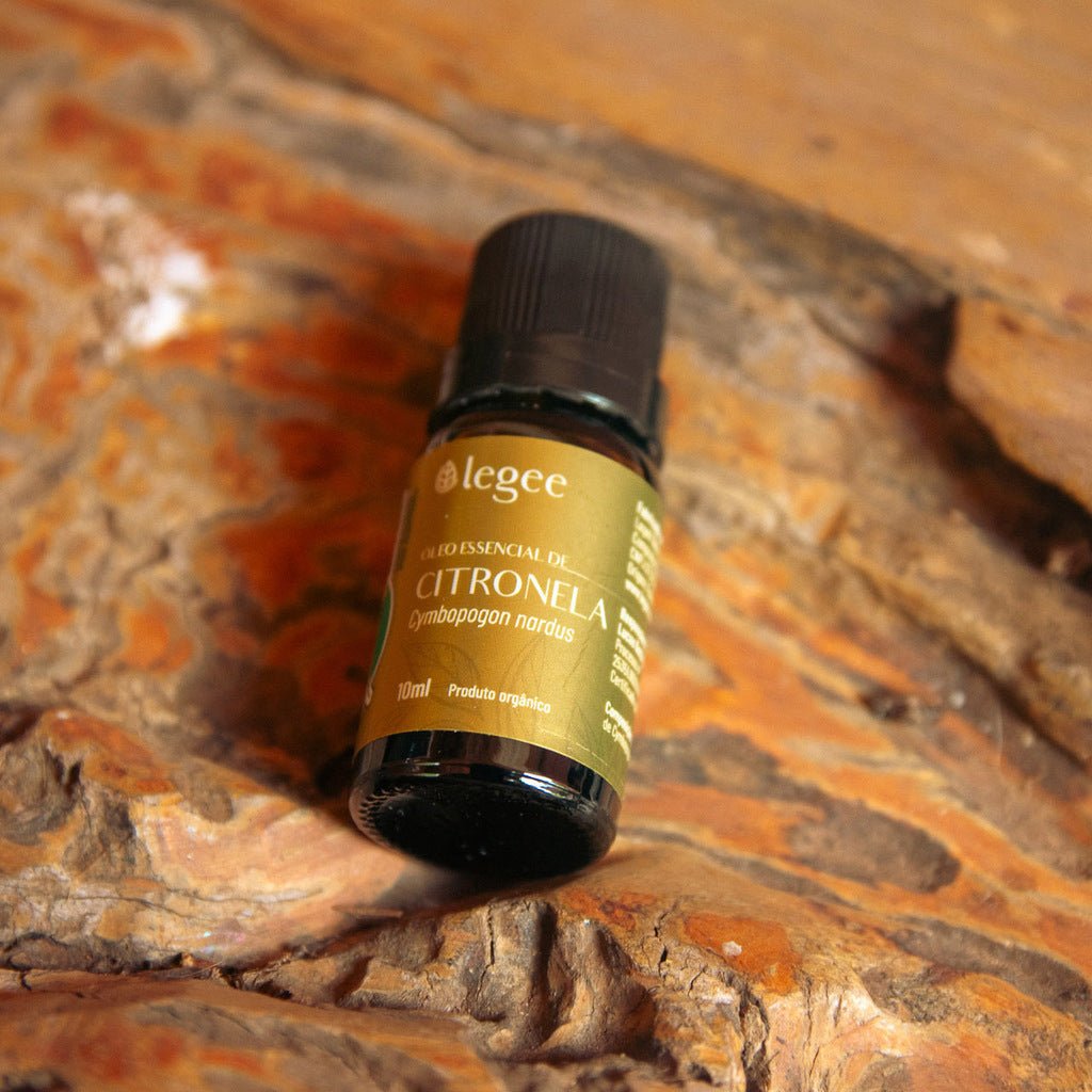 Óleo essencial de Citronela (Cymbopogon nardus) ORGÂNICO - 10mL - Legee
