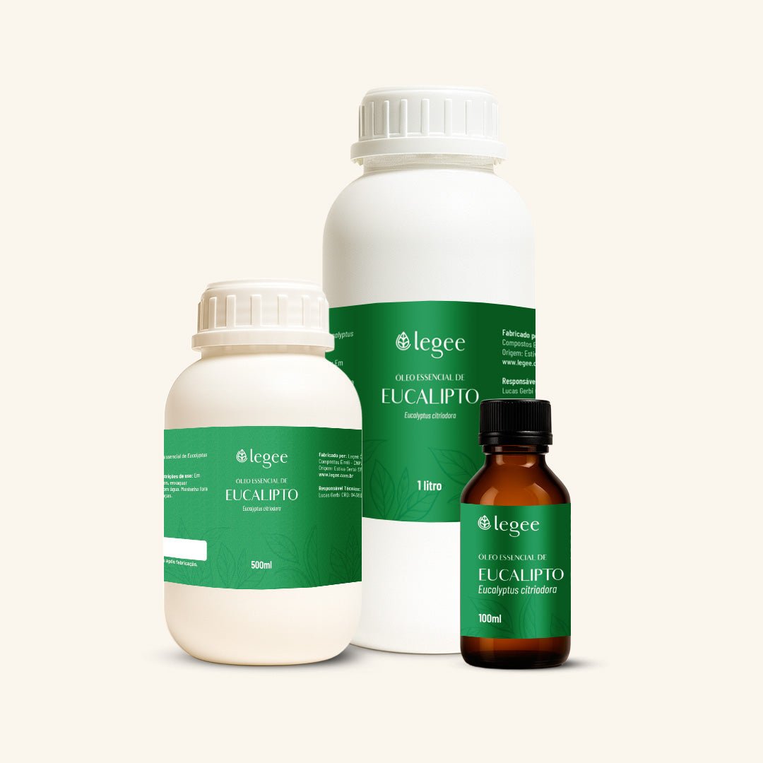 Óleo essencial de Eucalipto (Eucalyptus citriodora) ORGÂNICO NÃO CERTIFICADO - Legee