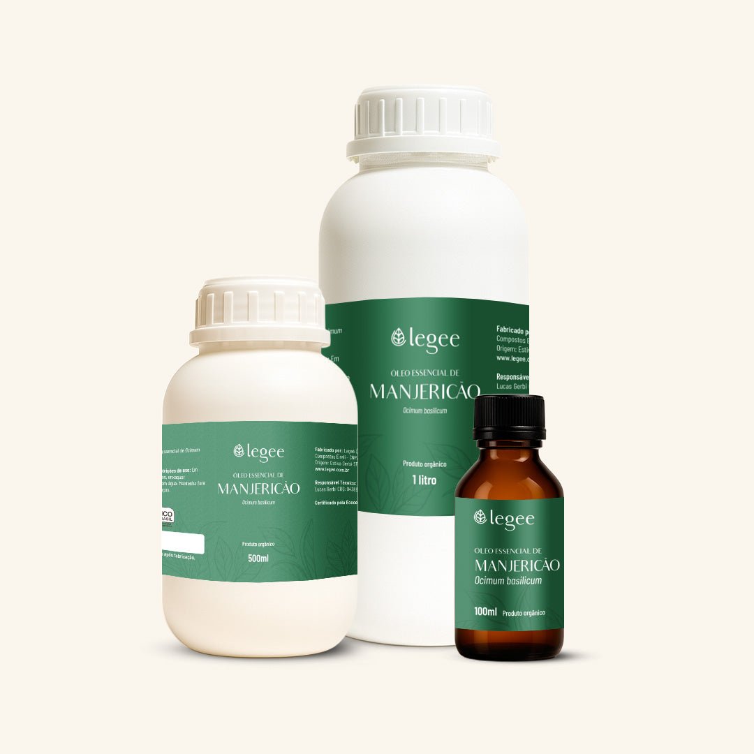 Óleo essencial de Manjericão (Ocimum basilicum Qt Linalol) ORGÂNICO - Legee